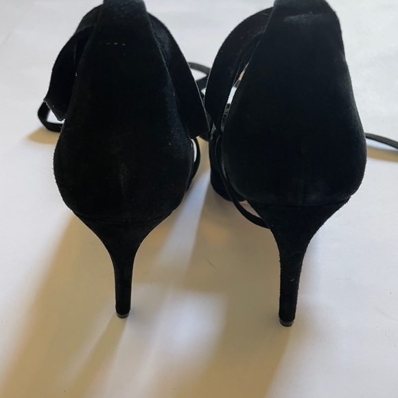 ALDO Unelilian Black Suede Ballet Laces Stilettos - Picture 2 of 4